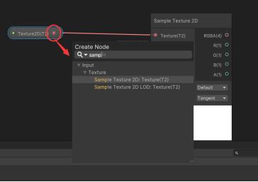 新建sample texture2d节点